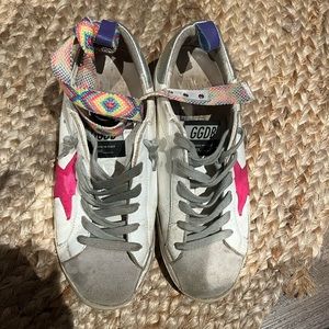 Golden Goose Superstar Sneakers With Anklet